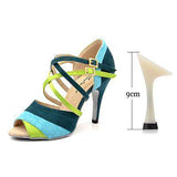 mohamed-imourig - Ladingwu Brand New Women's Dance Shoes Heeled Tango Ballroom Latin Salsa Dancing Shoes For Women Hot Sales Brown Green Suede - mohamed imourig - 