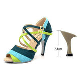mohamed-imourig - Ladingwu Brand New Women's Dance Shoes Heeled Tango Ballroom Latin Salsa Dancing Shoes For Women Hot Sales Brown Green Suede - mohamed imourig - 