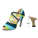 mohamed-imourig - Ladingwu Brand New Women's Dance Shoes Heeled Tango Ballroom Latin Salsa Dancing Shoes For Women Hot Sales Brown Green Suede - mohamed imourig - 