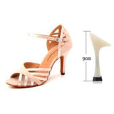 mohamed-imourig - Ladingwu Latin Dance Shoes Women Suede And PU New Purple Salsa Party Ballroom Dance Shoes Cuba Heel 9cm ladies sneaker Dance - mohamed imourig - 