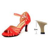 mohamed-imourig - Ladingwu Latin Dance Shoes Women Suede And PU New Purple Salsa Party Ballroom Dance Shoes Cuba Heel 9cm ladies sneaker Dance - mohamed imourig - 