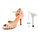 mohamed-imourig - Ladingwu Latin Dance Shoes Women Suede And PU New Purple Salsa Party Ballroom Dance Shoes Cuba Heel 9cm ladies sneaker Dance - mohamed imourig - 