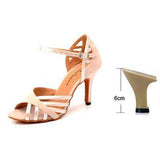 mohamed-imourig - Ladingwu Latin Dance Shoes Women Suede And PU New Purple Salsa Party Ballroom Dance Shoes Cuba Heel 9cm ladies sneaker Dance - mohamed imourig - 