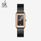 mohamed-imourig - Shengke Women Watches Fashion Geneva Designer Ladies Watch Luxury Brand Rectangle Quartz Gold Wrist Watch Luxury Gifts For Women - mohamed imourig - 