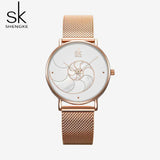 mohamed-imourig - Shengke Women Fashion Quartz Watch Lady Mesh Watchband High Quality Casual Waterproof Wristwatch Gift for Wife 2019 - mohamed imourig - 