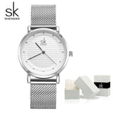 mohamed-imourig - Shengke Luxury Quartz Women Watches Stainless Steel Ladies Wrist Watch Reloj Mujer 2019 SK Cheap Fashion Watches For Women - mohamed imourig - 