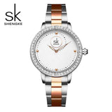 mohamed-imourig - Shengke Brand Crystal Ladies Wrist Watch Luxury Quartz Watch Women's Watch 2019 SK Bracelet Watches For Women relogio feminino - mohamed imourig - 