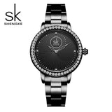 mohamed-imourig - Shengke Brand Crystal Ladies Wrist Watch Luxury Quartz Watch Women's Watch 2019 SK Bracelet Watches For Women relogio feminino - mohamed imourig - 