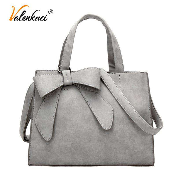 mohamed-imourig - Valenkuci Fashion Bow Handbags for Women Designer Bags Famous Brand Luxury Ladies Leather Crossbody Messenger Shoulder Bag bolsa - mohamed imourig - 