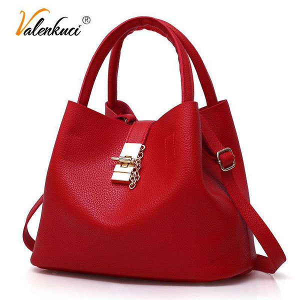 mohamed-imourig - Valenkuci Fashion Red Women Handbags High Quality Composite Designer Bags Famous Brand Women Bags 2018 Crossbody Messenger Bag - mohamed imourig - 
