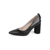 mohamed-imourig - SOPHITINA Comfortable Square Heel Pumps High Quality Sheepskin Pointed Toe Slip-on New Shoes Fashion Shallow Women's Pumps SC159 - mohamed imourig - 