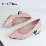 mohamed-imourig - SOPHITINA Sweet Style Summer New Women's Shoes Sheepskin Material  Basic  Section Pointed Toe Color Trend Fashion Shoes MC567 - mohamed imourig - 