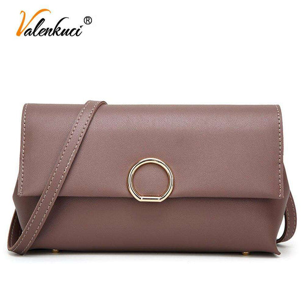 mohamed-imourig - Valenkuci brand crossbody bag casual solid soft zipper women messenger bags high quality shoulder bags famous designer SD-733 - mohamed imourig - 