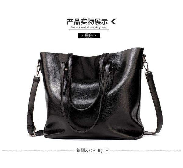 mohamed-imourig - Valenkuci Leather Handbags Big Women Bag High Quality Casual Female Bags Trunk Tote Famous Brand Shoulder Bag Ladies Bolsos - mohamed imourig - 