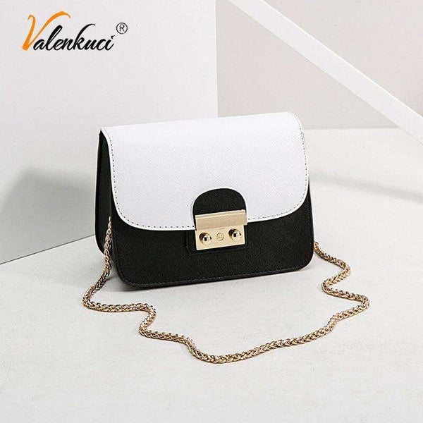 mohamed-imourig - Valenkuci Fashion Mini Chain Women Bags Cute Ladies Shoulder Messenger Bag Small Patchwork Crossbody Bags for Women 2018 bolsa - mohamed imourig - 