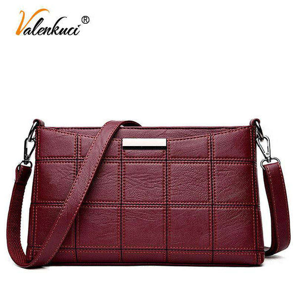 mohamed-imourig - Valenkuci high quality women messenger bags shoulder luxury handbag female bags designer leather crossbody bags ladies SD-654 - mohamed imourig - 