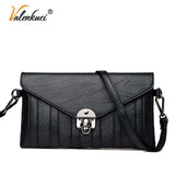 mohamed-imourig - Valenkuci women's messenger bags for women leather handbags casual tote high quality crossbody bag black shoulder bags SD-662 - mohamed imourig - 