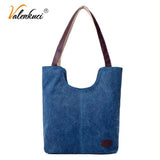 mohamed-imourig - Valenkuci Vintage Women Shoulder Bag female Fashion Canvas Women's Handbags 2018 Tote Bags ladies hand bags Bolsas Feminina - mohamed imourig - 