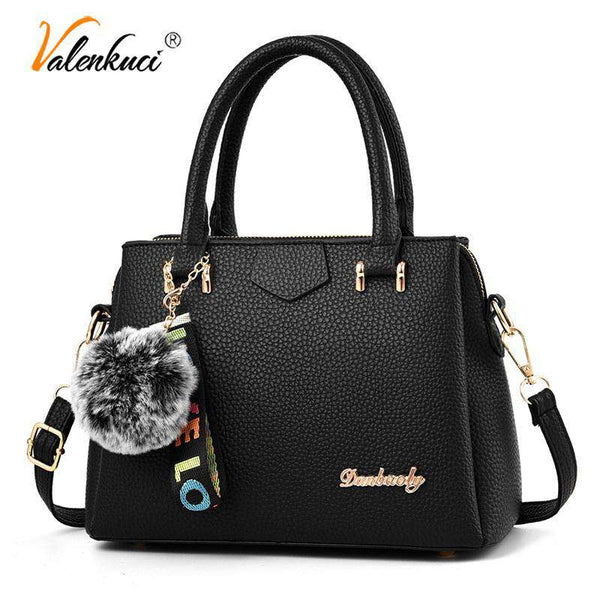 mohamed-imourig - Valenkuci luxury women's leather handbag fashion women bag shoulder bags designer female school bag for girls bolsas feminina - mohamed imourig - 