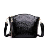 mohamed-imourig - Valenkuci Chinese Style Leather Bag National Flowers Tassel Crossbody Bags Designer Shoulder Messenger Bags for Women Bag 2018 - mohamed imourig - 