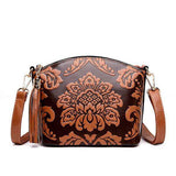 mohamed-imourig - Valenkuci Chinese Style Leather Bag National Flowers Tassel Crossbody Bags Designer Shoulder Messenger Bags for Women Bag 2018 - mohamed imourig - 