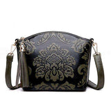 mohamed-imourig - Valenkuci Chinese Style Leather Bag National Flowers Tassel Crossbody Bags Designer Shoulder Messenger Bags for Women Bag 2018 - mohamed imourig - 