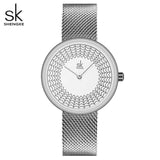 mohamed-imourig - Luxury Lady Casual Watch Rose Gold Women Quartz Wirstwatches SHENGKE Brand Waterproof Elegant Business Fashion Female Clock - mohamed imourig - 