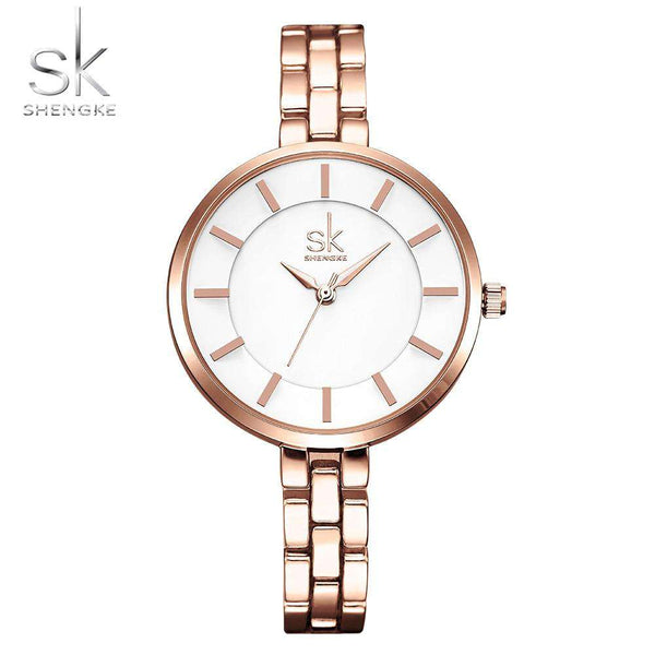 mohamed-imourig - Shengke New Women Bracelet Wrist Watches Simple Girls Fashion Geneva Quartz Clock Female Luxury Wristwatch 2017 Relogio Feminino - mohamed imourig - 