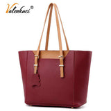 mohamed-imourig - Valenkuci new 2018 women Top-handle Bag shoulder bags pu leather Handbags solid women tote bags ladies messenger bag SD-624 - mohamed imourig - 