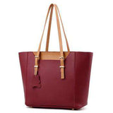 mohamed-imourig - Valenkuci new 2018 women Top-handle Bag shoulder bags pu leather Handbags solid women tote bags ladies messenger bag SD-624 - mohamed imourig - 