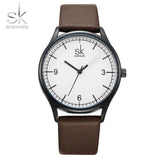 mohamed-imourig - Shengke Top Brand Quartz Watch Women Casual Fashion Japan Movement Leather Analog Wrist Watch Minimalist Designer Relogio Gift - mohamed imourig - 