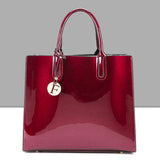 mohamed-imourig - Valenkuci Brand Glossy Tote Women Bags High Quality Women's PU Leather Handbags Shoulder Crossbody Bag Messenger Bags SD-736 - mohamed imourig - 