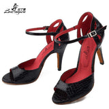 mohamed-imourig - Ladingwu New Salsa Shoes Dance  Women's High Heel Shoes Sandals 10cm  Party Performance women Latin Dance Shoes Red Black PU - mohamed imourig - 
