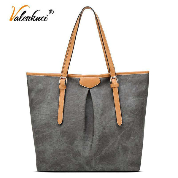 mohamed-imourig - Valenkuci 2018 fashion women leather handbag shoulder bag for women messenger cross body bags casual totes bags ladies SD-627 - mohamed imourig - 