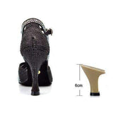 mohamed-imourig - Ladingwu 2018 New Glitter Rhinestone Latin Dance Shoes Women Satin Salsa Dancing Shoes For Woman Tango Ballroom Shoes For Dacne - mohamed imourig - 