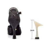 mohamed-imourig - Ladingwu 2018 New Glitter Rhinestone Latin Dance Shoes Women Satin Salsa Dancing Shoes For Woman Tango Ballroom Shoes For Dacne - mohamed imourig - 