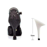 mohamed-imourig - Ladingwu 2018 New Glitter Rhinestone Latin Dance Shoes Women Satin Salsa Dancing Shoes For Woman Tango Ballroom Shoes For Dacne - mohamed imourig - 