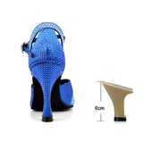 mohamed-imourig - Ladingwu 2018 New Glitter Rhinestone Latin Dance Shoes Women Satin Salsa Dancing Shoes For Woman Tango Ballroom Shoes For Dacne - mohamed imourig - 