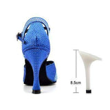 mohamed-imourig - Ladingwu 2018 New Glitter Rhinestone Latin Dance Shoes Women Satin Salsa Dancing Shoes For Woman Tango Ballroom Shoes For Dacne - mohamed imourig - 