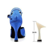 mohamed-imourig - Ladingwu 2018 New Glitter Rhinestone Latin Dance Shoes Women Satin Salsa Dancing Shoes For Woman Tango Ballroom Shoes For Dacne - mohamed imourig - 