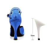 mohamed-imourig - Ladingwu 2018 New Glitter Rhinestone Latin Dance Shoes Women Satin Salsa Dancing Shoes For Woman Tango Ballroom Shoes For Dacne - mohamed imourig - 