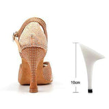 mohamed-imourig - Ladingwu 2018 New Glitter Rhinestone Latin Dance Shoes Women Satin Salsa Dancing Shoes For Woman Tango Ballroom Shoes For Dacne - mohamed imourig - 