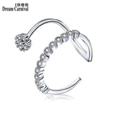 mohamed-imourig - DreamCarnival 1989 New Trendy Flower White Cubic Zircon Jewelry Design Copper Ring for Women Girl Friend Anel Masculino WA11493 - mohamed imourig - 