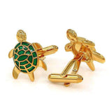 mohamed-imourig - Kemstone Novelty Animal Turtle/Bear/Shark/Bride Design Cufflinks Men's Shirt Suit Dress Party Cuff Links Jewelry Gift - mohamed imourig - 