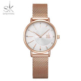 mohamed-imourig - Shengke Watch Women Casual Fashion Quartz Wristwatches Crystal Design Ladies Gift Relogio Feminino Mesh Band Zegarek Damski 2019 - mohamed imourig - 
