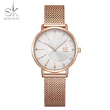 mohamed-imourig - Shengke Quartz Watch Women Mesh Stainless Steel Watchband Casual Wristwatch Japan Movement Bayan Kol Saati Reloj Mujer 2019 - mohamed imourig - 