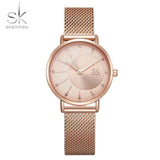 mohamed-imourig - Shengke Quartz Watch Women Mesh Stainless Steel Watchband Casual Wristwatch Japan Movement Bayan Kol Saati Reloj Mujer 2019 - mohamed imourig - 
