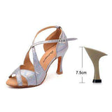 mohamed-imourig - Ladingwu New Brand Dance Shoes Woman Latin Unique Snake texture PU Salsa Dance Shoes 10cm Heels Tango Professional perform Shoes - mohamed imourig - 