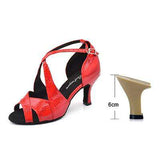 mohamed-imourig - Ladingwu New Brand Dance Shoes Woman Latin Unique Snake texture PU Salsa Dance Shoes 10cm Heels Tango Professional perform Shoes - mohamed imourig - 
