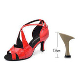 mohamed-imourig - Ladingwu New Brand Dance Shoes Woman Latin Unique Snake texture PU Salsa Dance Shoes 10cm Heels Tango Professional perform Shoes - mohamed imourig - 